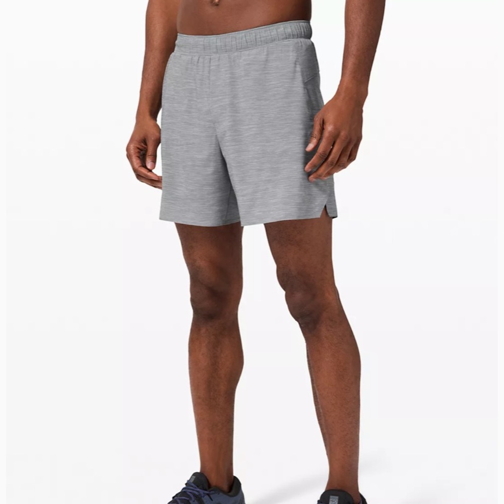 Lululemon liner-less shorts (hethered grey)